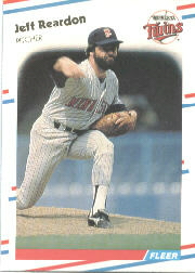 1988 Fleer Baseball Cards      020      Jeff Reardon